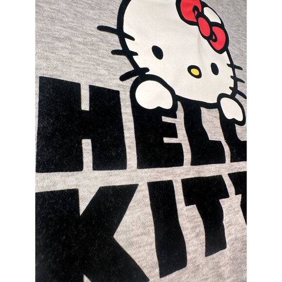 Hello Kitty Sweatshirt Women Sanrio Crewneck Fleece Graphic Logo Pullover - Picture 4 of 14